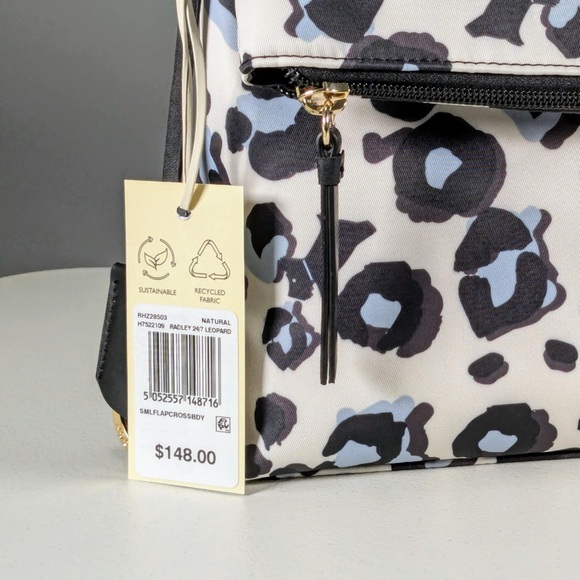 NWT Radley London 24/7 Leopard - Small Flapover Crossbody - Picture 3 of 11
